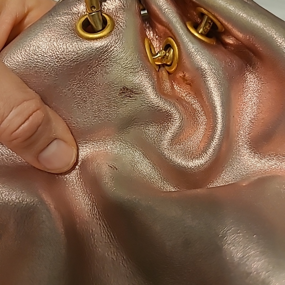 Juicy Couture Y2K Pink Metallic Handbag, Flaws - Picture 8 of 16